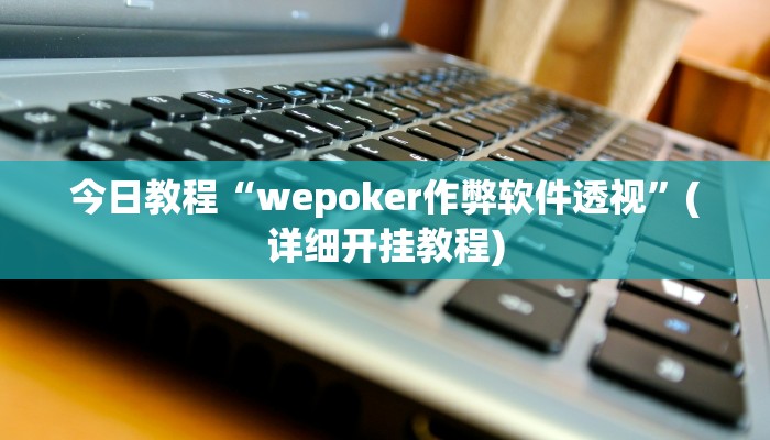 今日教程“wepoker作弊软件透视”(详细开挂教程)