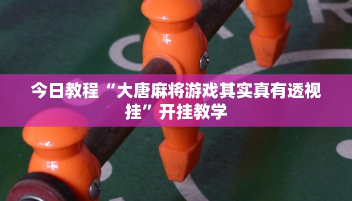 今日教程“大唐麻将游戏其实真有透视挂”开挂教学