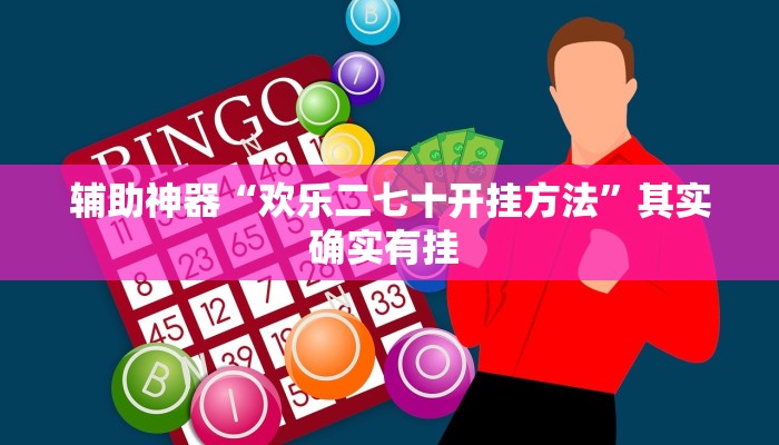 辅助神器“欢乐二七十开挂方法”其实确实有挂 