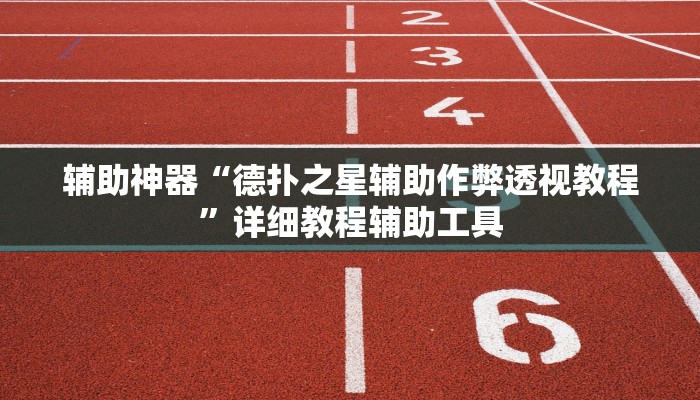 辅助神器“德扑之星辅助作弊透视教程”详细教程辅助工具