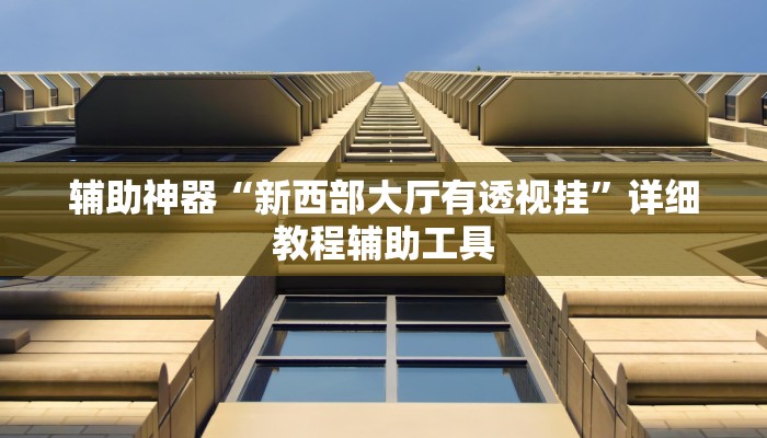 辅助神器“新西部大厅有透视挂”详细教程辅助工具