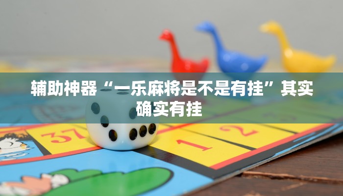 辅助神器“一乐麻将是不是有挂”其实确实有挂 
