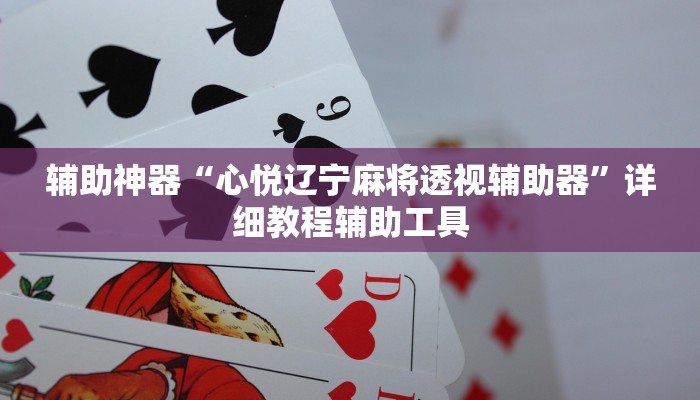 辅助神器“心悦辽宁麻将透视辅助器”详细教程辅助工具 辅助神器“心悦辽宁麻将透视辅助器”详细教程辅助工具