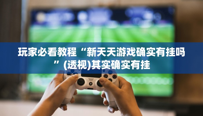 玩家必看教程“新天天游戏确实有挂吗”(透视)其实确实有挂