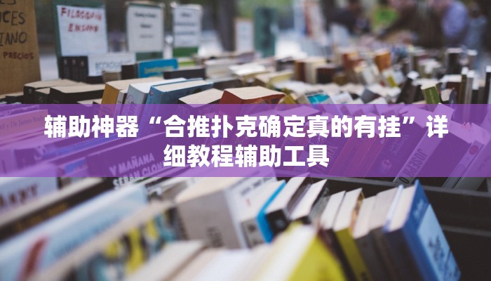 辅助神器“合推扑克确定真的有挂”详细教程辅助工具