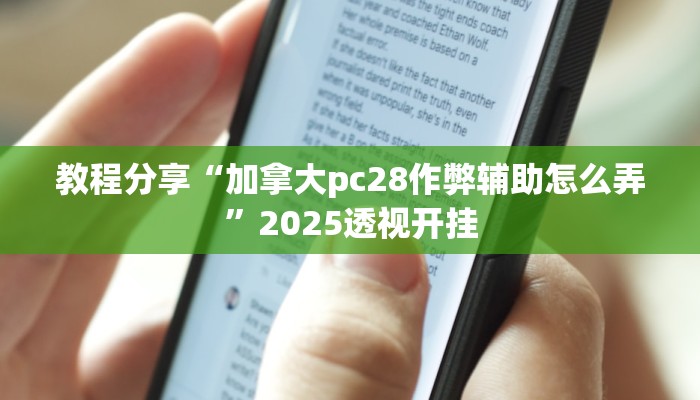 教程分享“加拿大pc28作弊辅助怎么弄”2025透视开挂